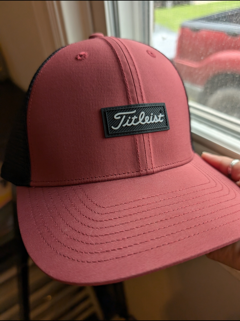 Titleist Maroon Golf Cap with Small Black Logo